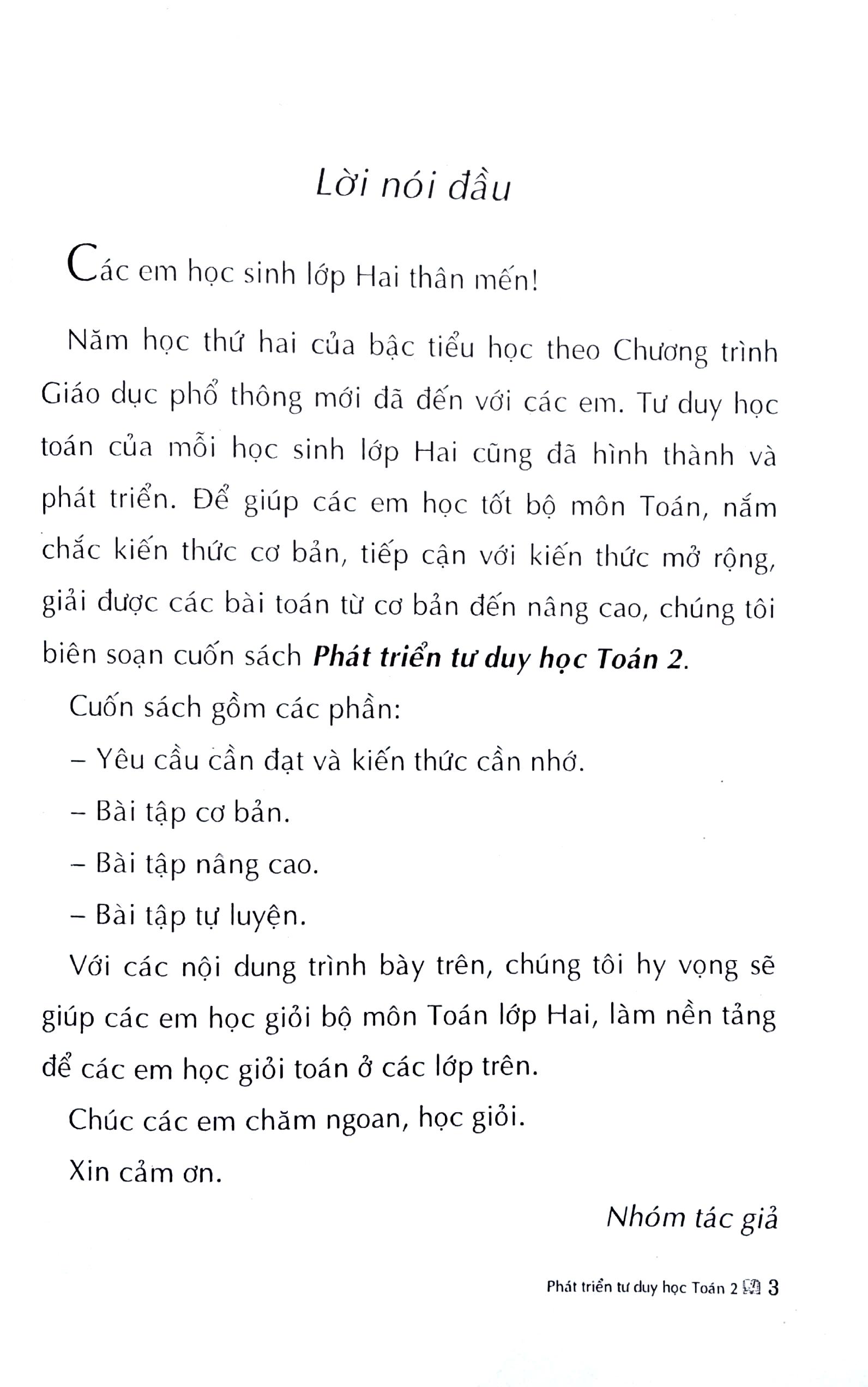 Phát Triển Tư Duy Học Toán Lớp 2