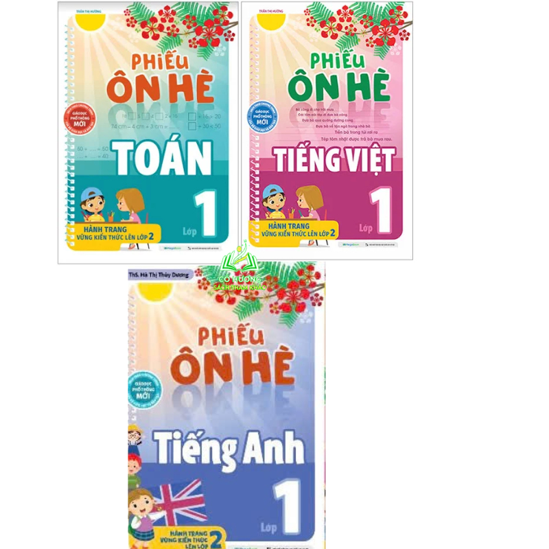 Sách - Phiếu ôn hè Toán Tiếng Việt Tiếng Anh Lớp 1.2.3.4