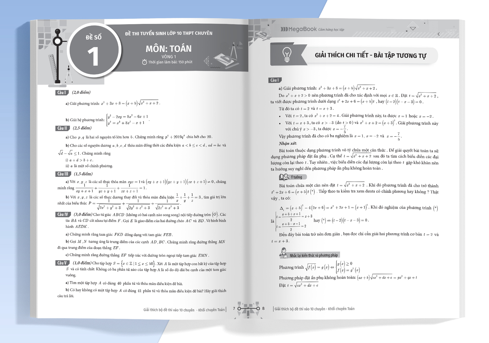 Giải Thích Bộ Đề Thi Vào 10 Chuyên - Khối Chuyên Toán (MEGA)