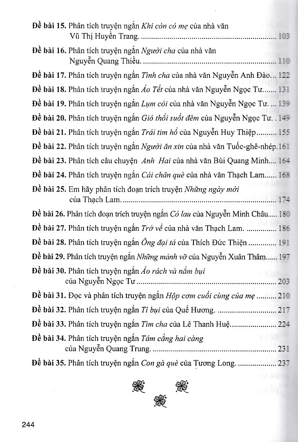 Cảm thụ, phân tích tác phẩm văn học ngoài sách giáo khoa - Tác phẩm truyện (THCS)