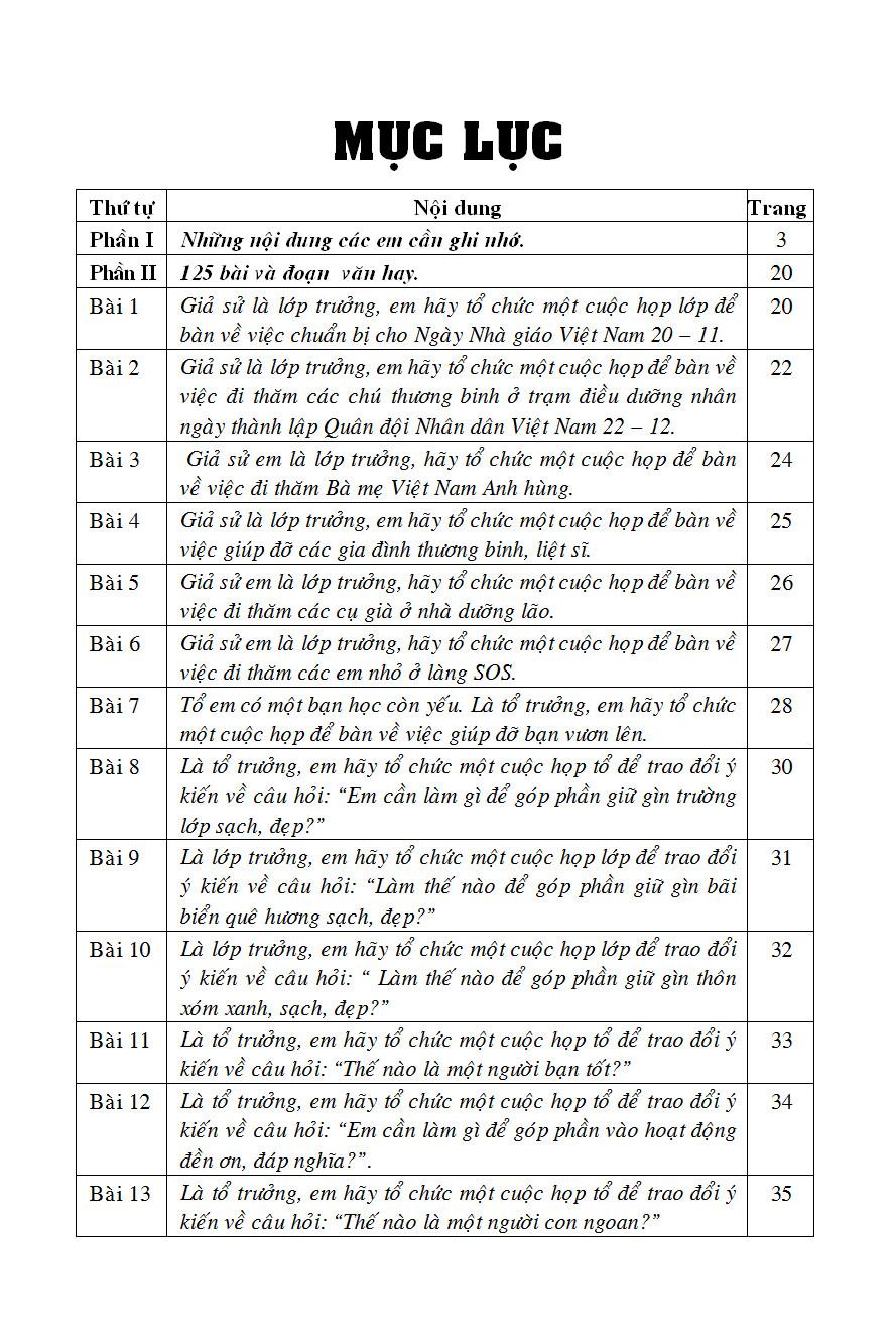 125 Bài Và Đoạn Văn Hay 3