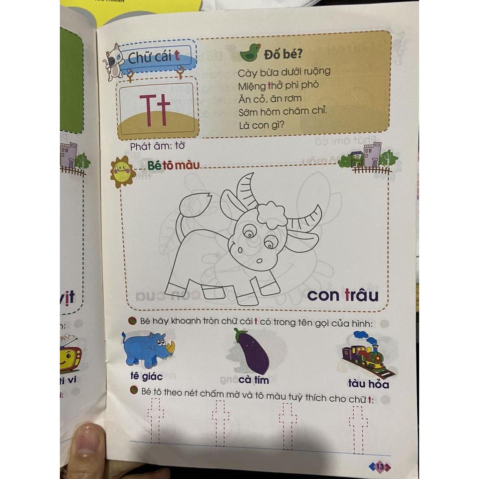 Bé Vào Lớp 1 - Vở Bé Nhận Biết & Làm Quen Chữ Cái (4 - 5T) - Bản Quyền