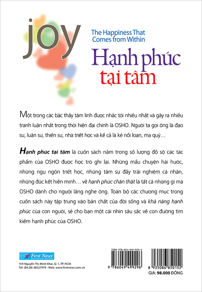 Combo Bộ 5 Cuốn Sách Của Tác Giả Osho: Hạnh Phúc Tại Tâm + Đạo Con Đường Không Lối + Sáng Tạo Bừng Cháy Sức Mạnh Bên Trong + Can Đảm Biến Thách Thức Thành Sức Mạnh + Thân Mật Cội Nguồn Của Hạnh Phúc (Tái Bản)
