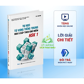 Sách tự học từ vựng tiếng trung hsk1 theo 9 chủ đề, 500 từ vựng tiếng trung thông dụng 