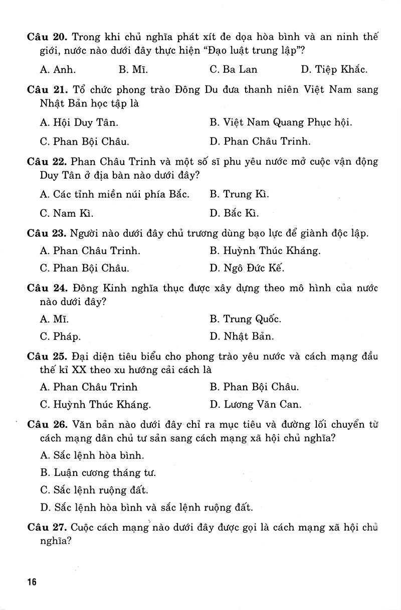 Luyện Thi Trung Học Phổ Thông Quốc Gia 2019 - Khoa Học Xã Hội