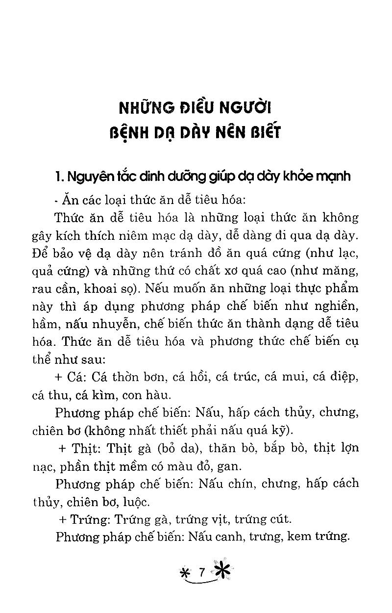 Món Ăn Bài Thuốc Cho Người Bệnh Dạ Dày