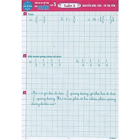 Sách - Phiếu Bài Tập Cuối Tuần Toán Lớp 5 - Dùng Chung Cho Các Bộ SGK Hiện Hành - Hồng Ân
