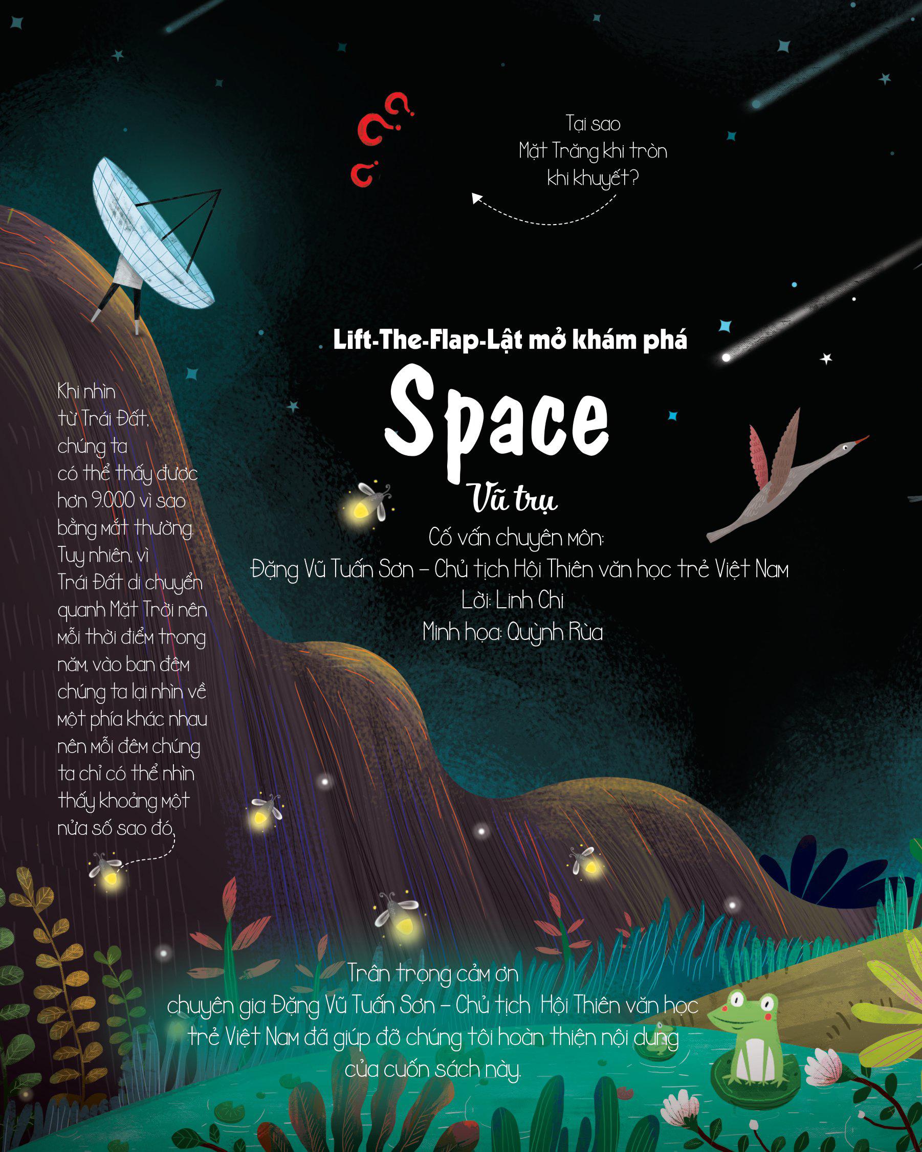 Sách Tương Tác - Lift-The-Flap-Lật mở khám phá - Space - Vũ trụ (Dành Cho Trẻ Em Từ 5-12 Tuổi)