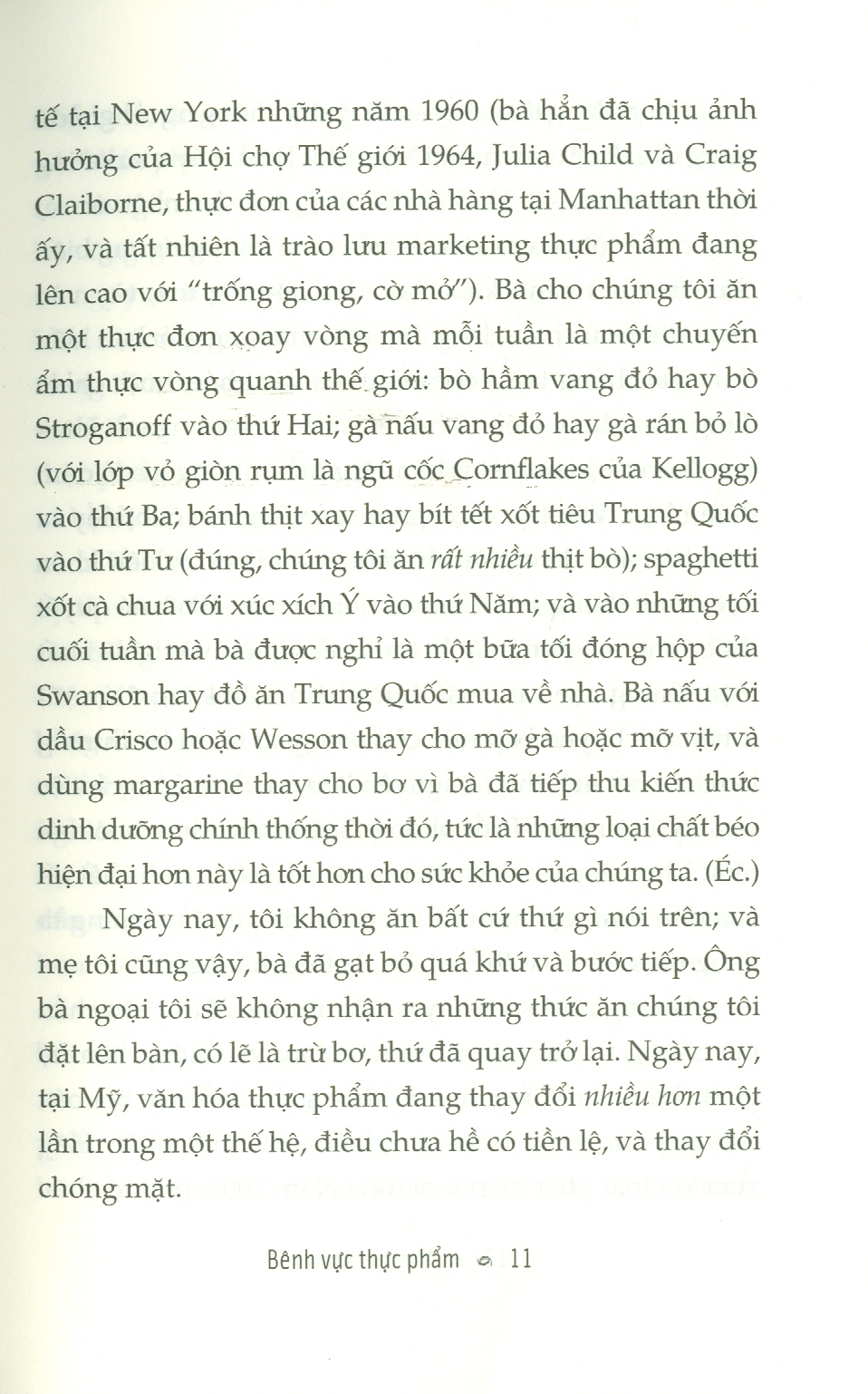 Bênh Vực Thực Phẩm
