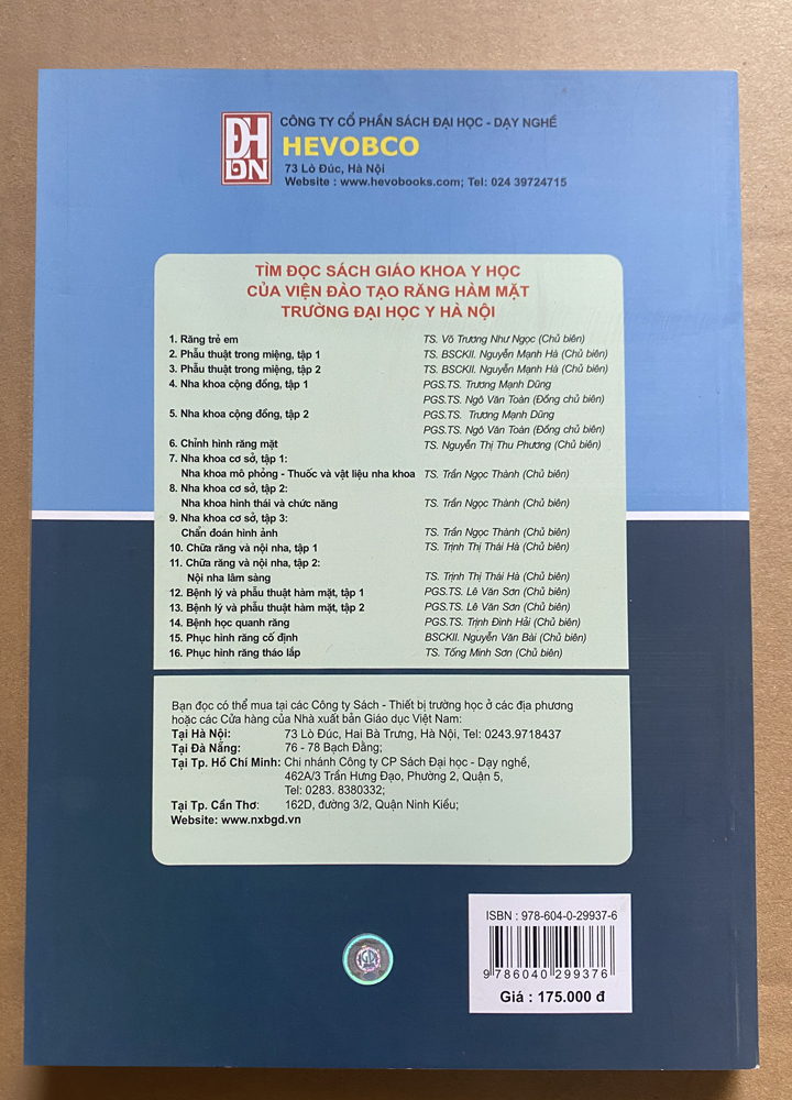 Nha khoa cơ sở - Tập 2 - Nha khoa hình thái và chức năng (Dùng cho sinh viên Răng hàm mặt)
