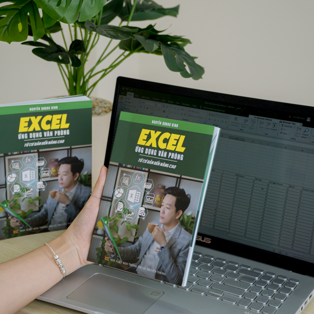Combo 4 Sách Excel - Word - PowerPoint - Google Sheets Ứng Dụng Văn Phòng Kèm Khoá Học Video ĐÀO TẠO TIN HỌC