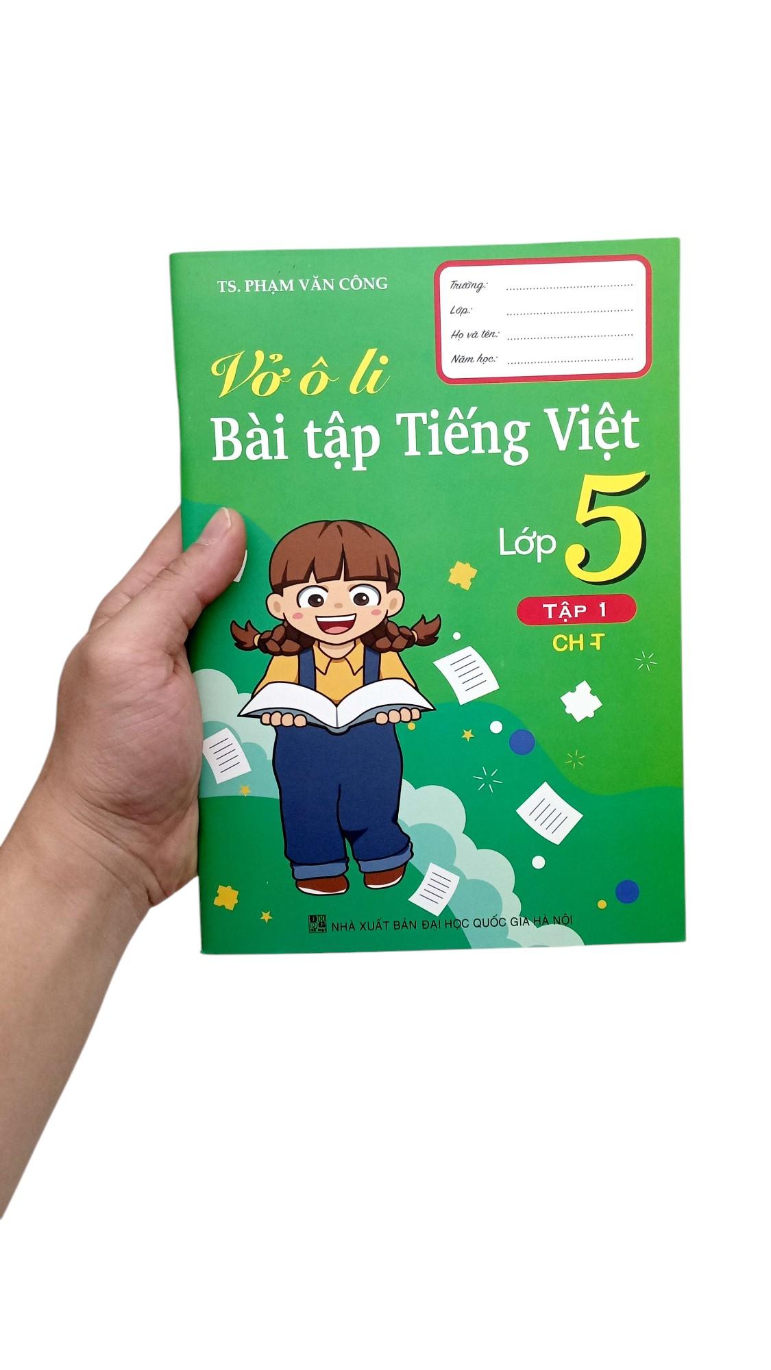 Sách - Vở Ô Li Bài Tập Tiếng Việt Lớp 5 - Tập 1 (Chân Trời)