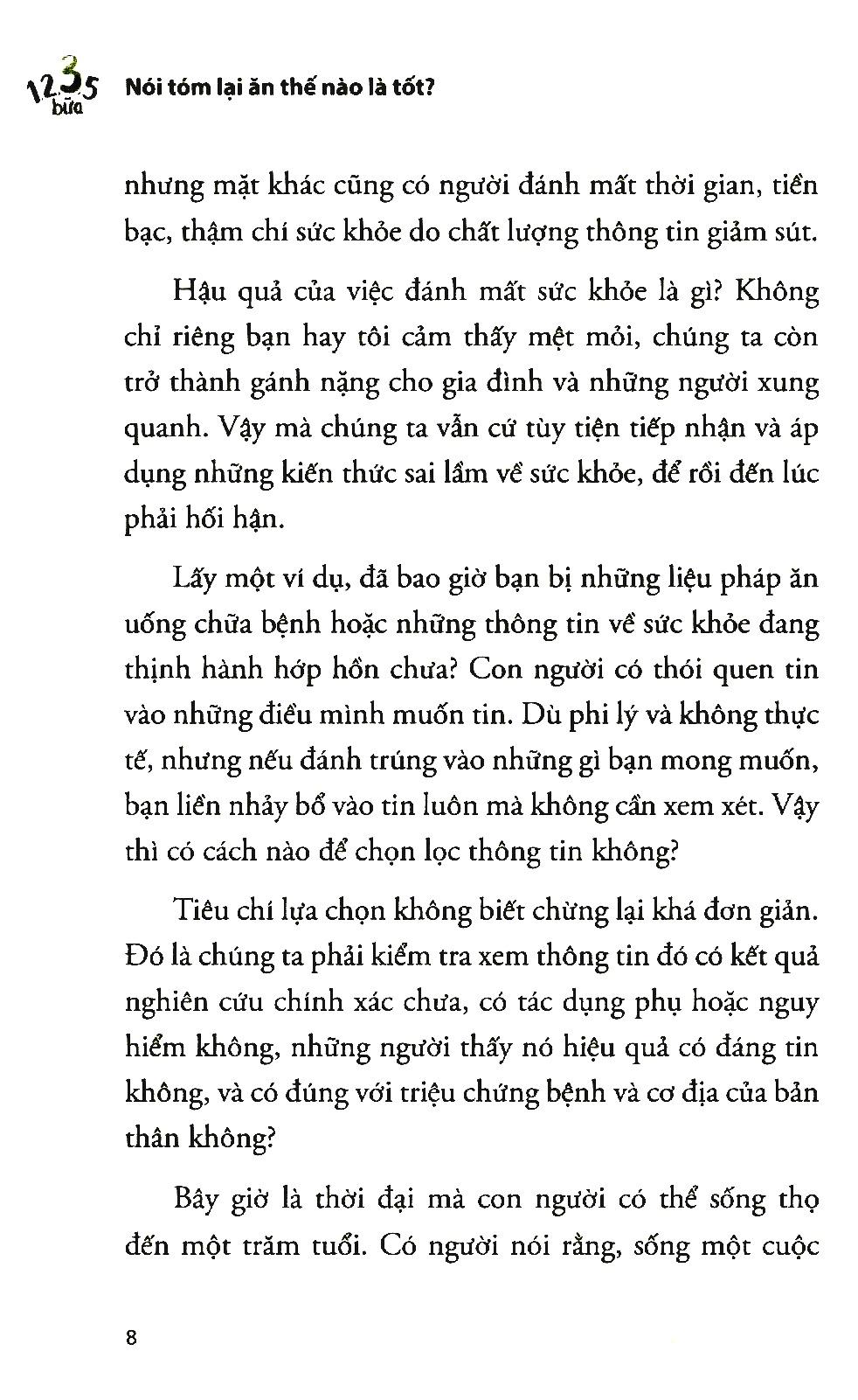 1,2,3,5 Bữa - Nói Tóm Lại Ăn Thế Nào Là Tốt?