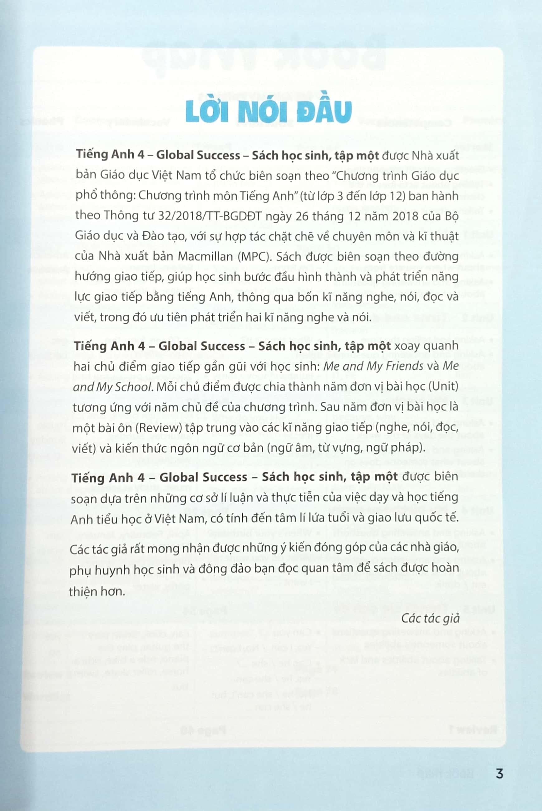 Global Success - Tiếng Anh 4 Tập 1 - Sách Học Sinh (2023)
