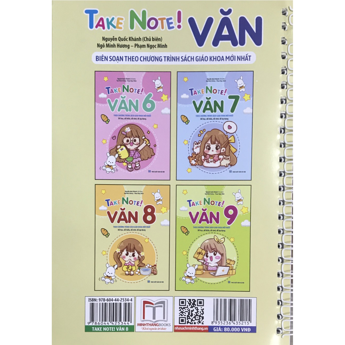 TAKE NOTE ! Văn 8 (Có lò xo) (Theo chương trình SGK mới nhất)