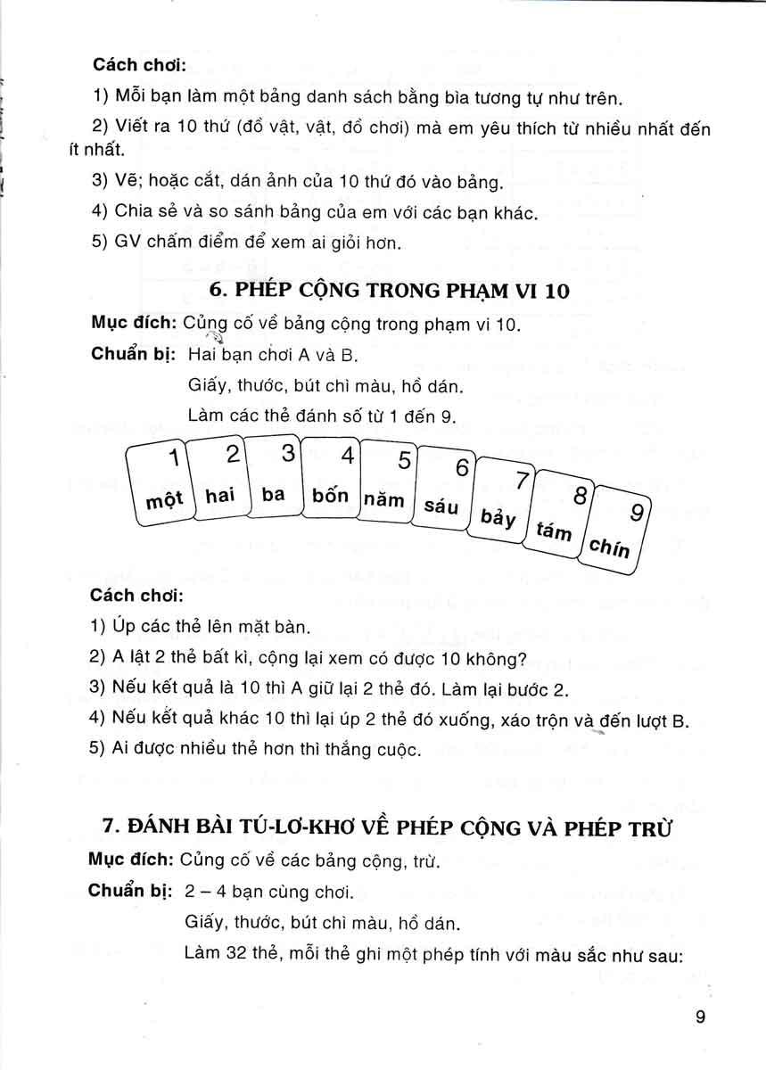 72 Trò Chơi Toán Lớp 1 (Tái Bản)