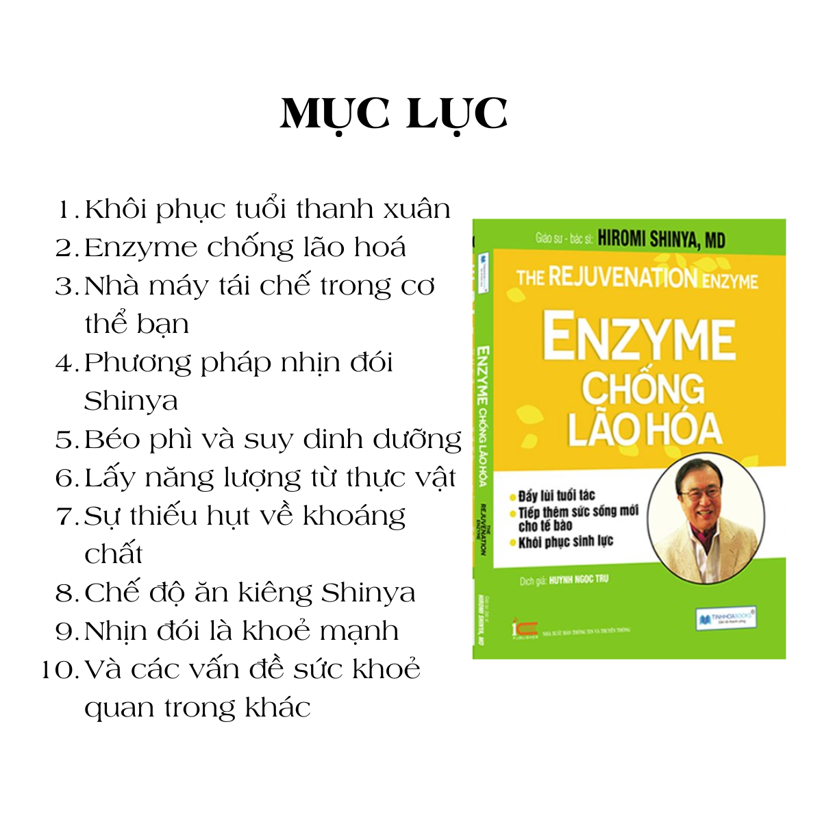 BÍ QUYẾT ĂN UỐNG ĐỂ KHOẺ -TRẺ - ĐẸP: Ăn lành sống mạnh + Enzyme chống lão hoá