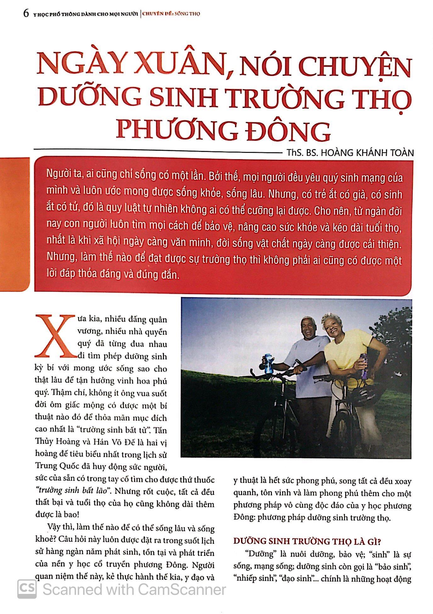 Y Học Phổ Thông Dành Cho Mọi Người - Chuyên Đề: Sống Thọ