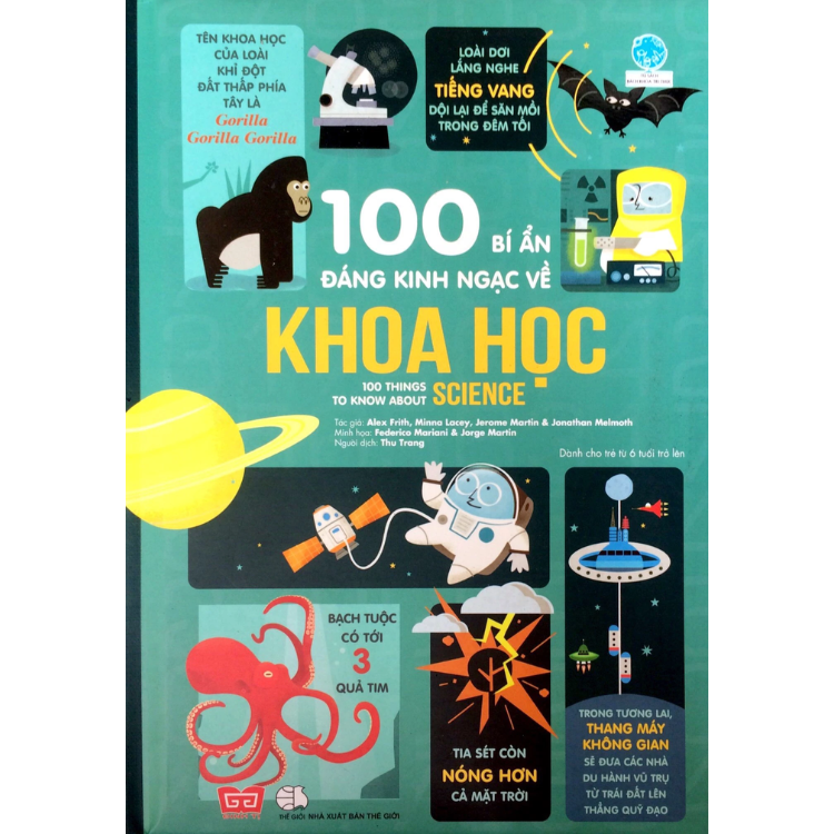 Combo Kiến Thức - Bách Khoa Hấp Dẫn: Sách Tương Tác - Cuốn Sách Khổng Lồ Về Các Loài Động Vật Biển + 100 Bí Ẩn Đáng Kinh Ngạc Về Khoa Học (USBORNE - 100 Things To Know About Science)