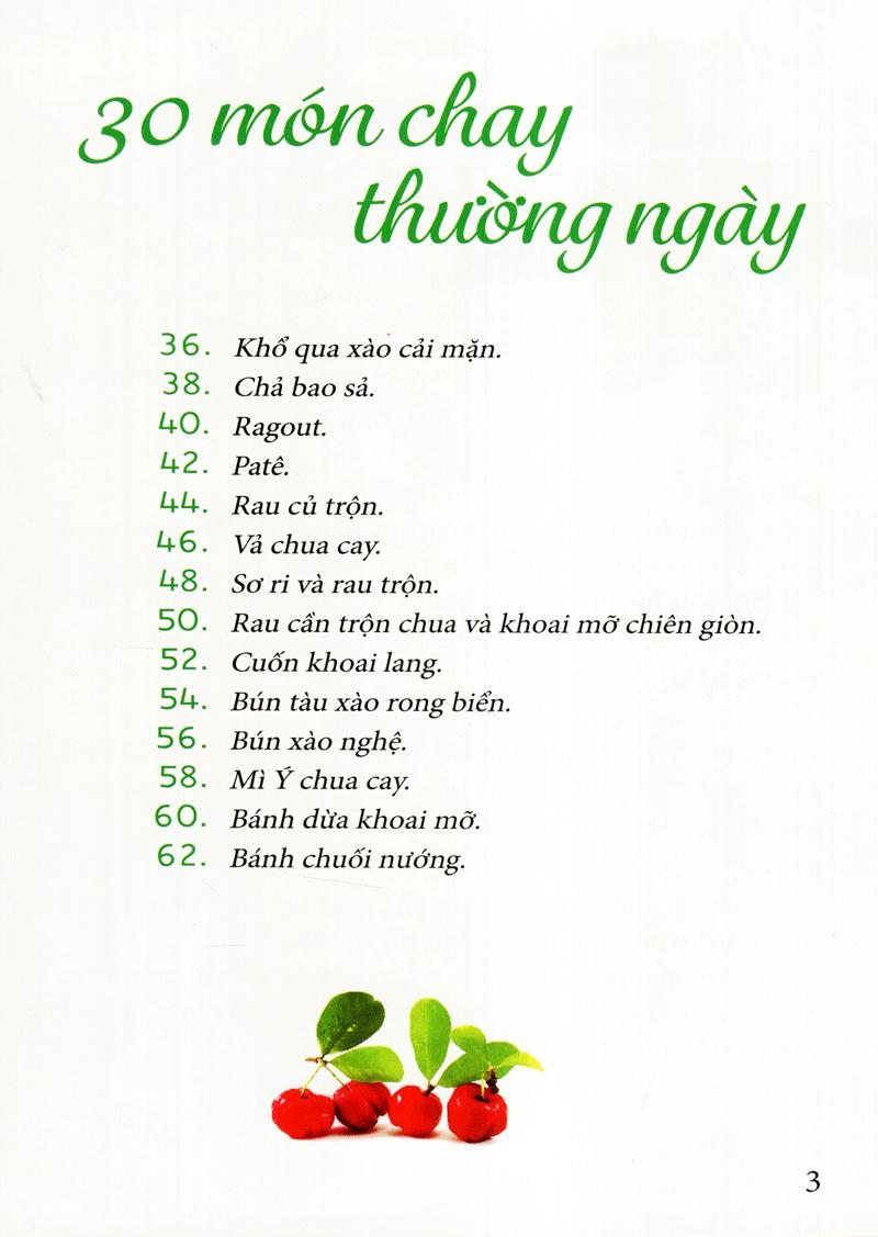 30 Món Chay Thường Ngày
