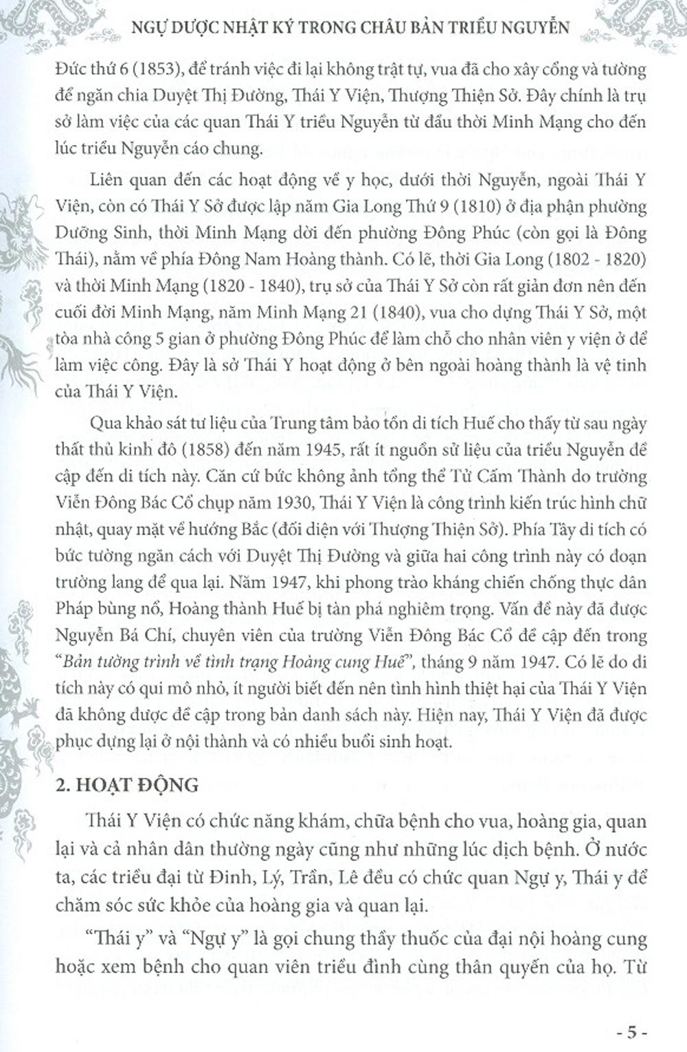 Ngự Dược Nhật ký Trong Châu Bản Triều Nguyễn