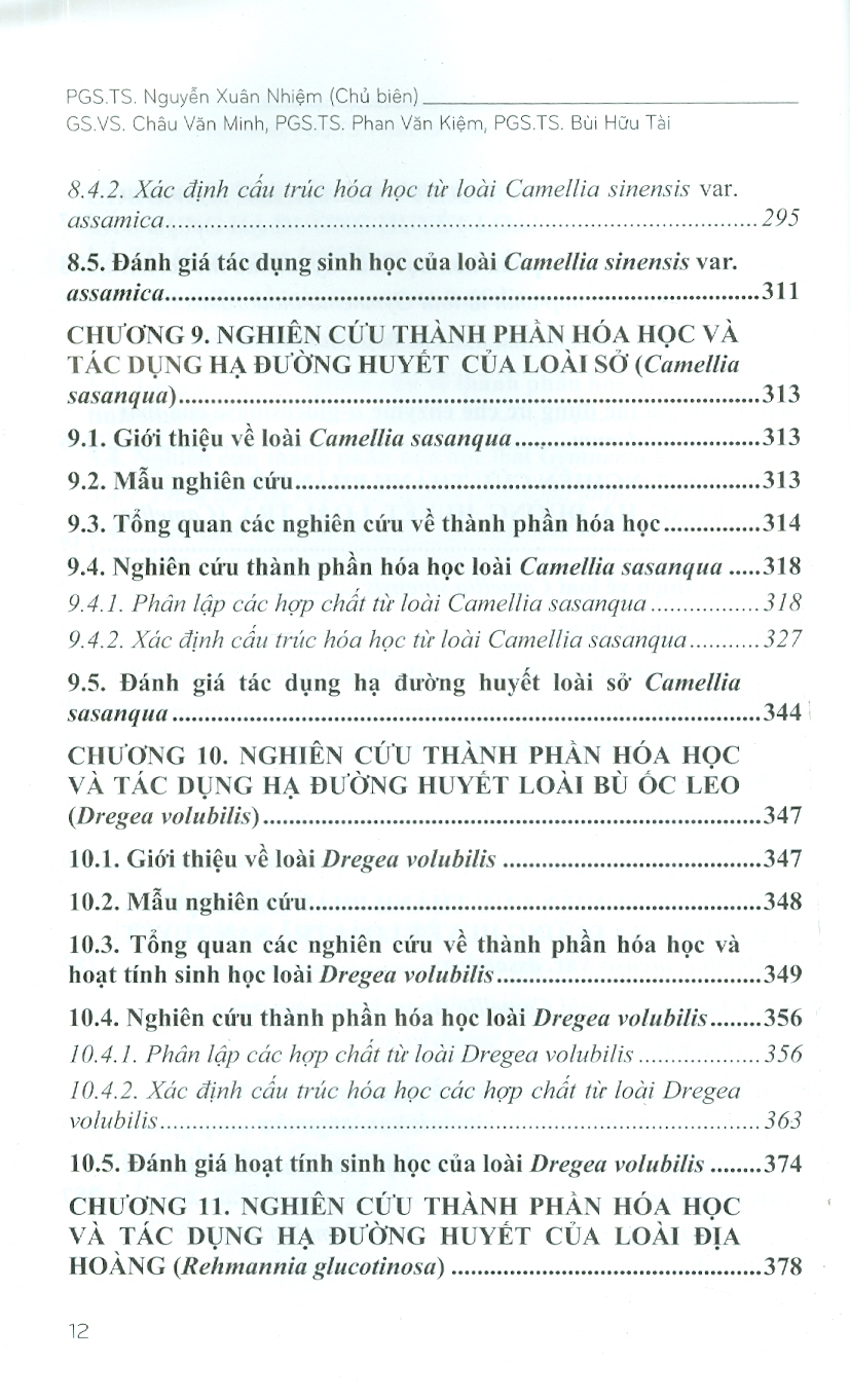 Thành Phần Hoá Học Và Tác Dụng Hạ Đường Huyêt Của Một Số Cây Thuốc Việt Nam Chọn Lọc (Bộ Sách Đại Học Và Sau Đại Học) (Bìa Cứng)