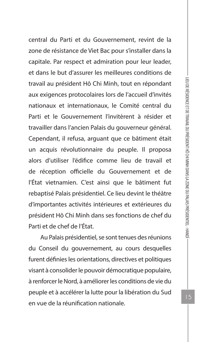 Lieu de residence et de travail du pesident Ho Chi Minh dans la zone du palais presidentiel - Hà Nội