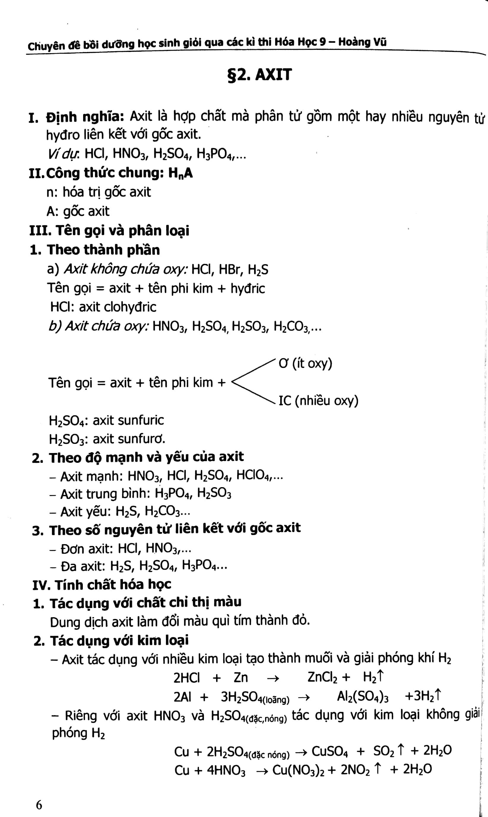 Chuyên Đề Bồi Dưỡng Học Sinh Giỏi Qua Các Kỳ Thi Hóa Học Lớp 9