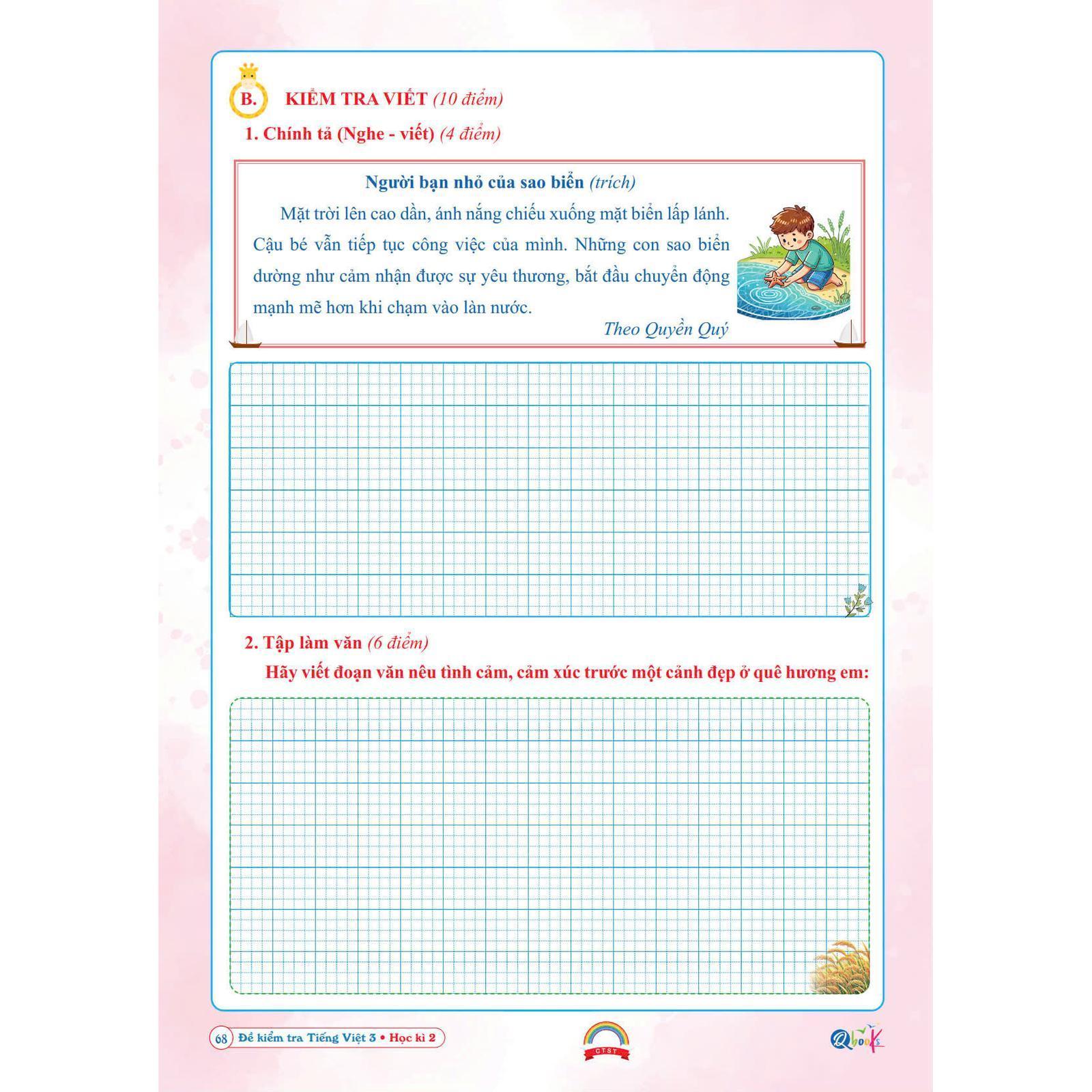 Đề Kiểm Tra Tiếng Việt Lớp 3 - Chân Trời Sáng Tạo - Cả năm (1 cuốn) - Bản Quyền