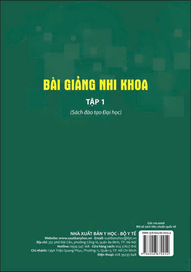 Sách - Bài giảng nhi khoa 2025 (Tập 1 + Tập 2)
