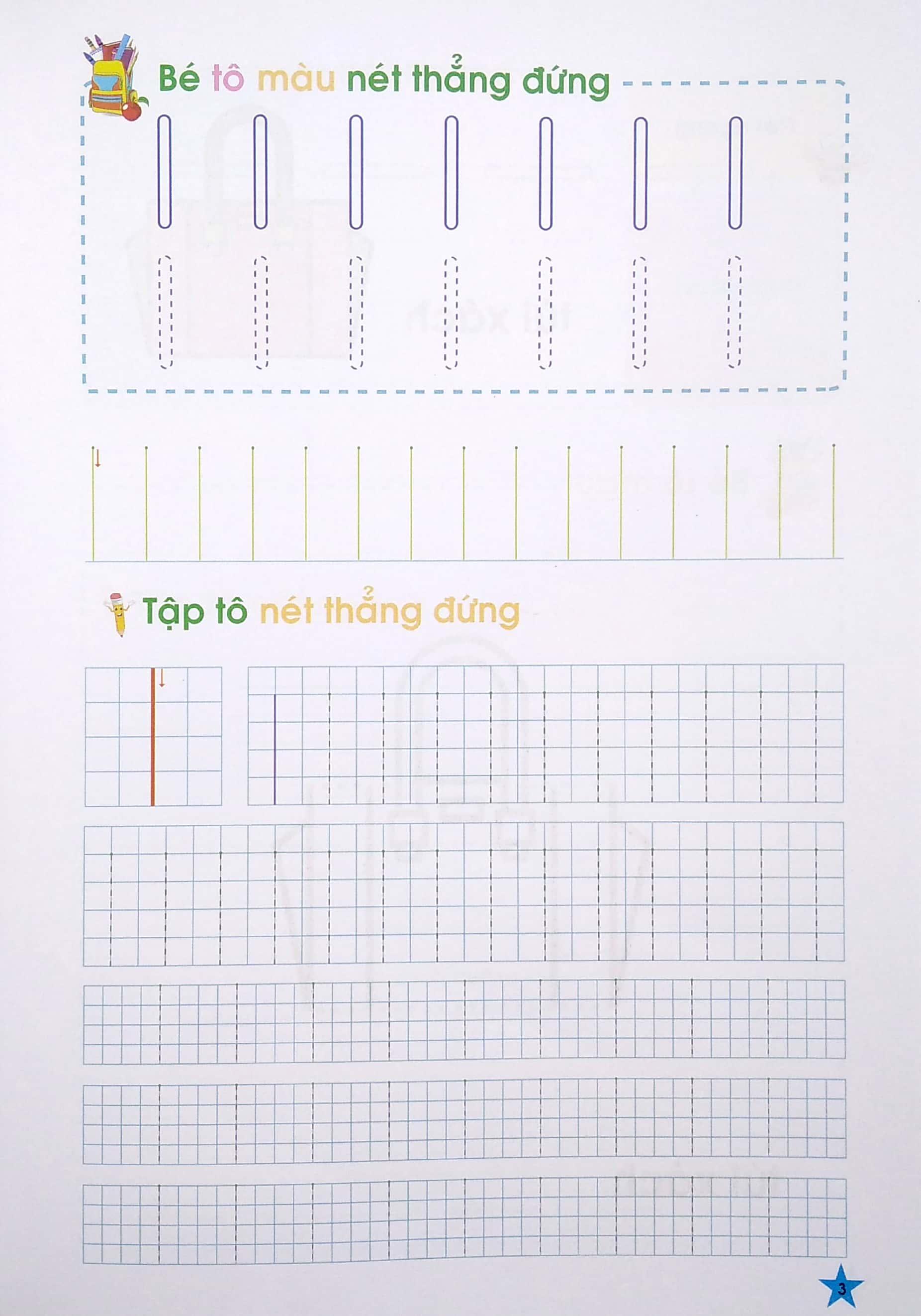 Tủ Sách Mầm Non - Bé Làm Quen Với Các Nét Cơ Bản (Dành Cho Trẻ 5-6 Tuổi)