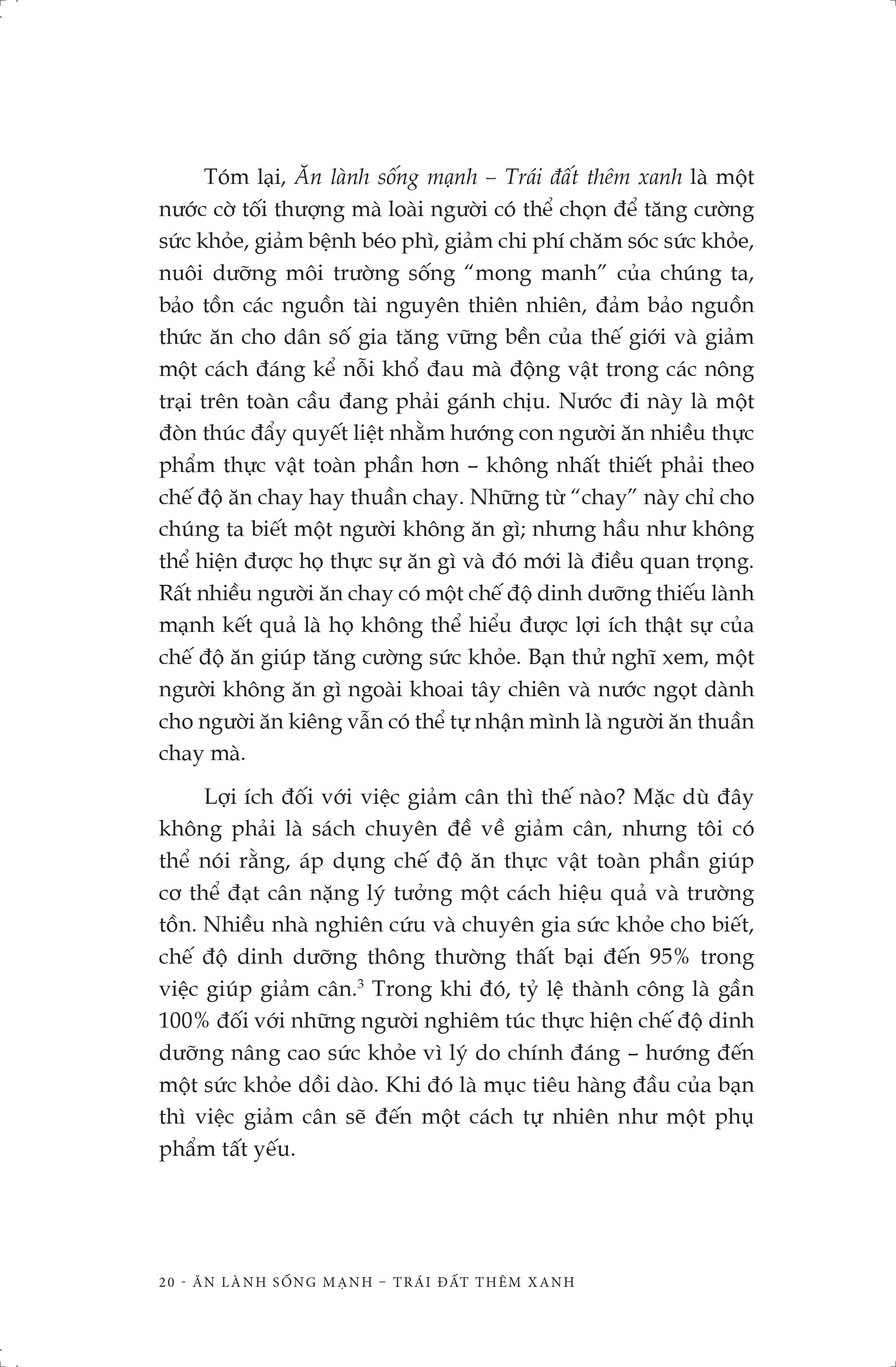 Ăn lành sống mạnh Trái đất thêm xanh - Sức mạnh của chế độ ăn thuần thực vật _J. Morris Hicks & J. Stanfield Hicks