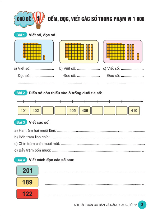 Sách - 500 Bài Toán Cơ Bản Và Nâng Cao Lớp 2 - Dùng chung cho các bộ sách giáo khoa hiện hành - ndbooks