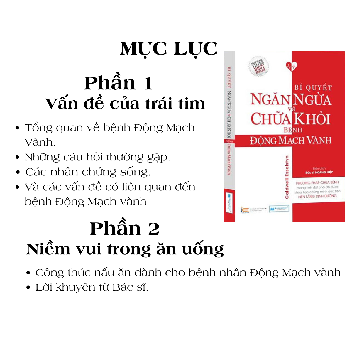 (Tái bản) Combo 2 cuốn: Sách Sức Khoẻ Toàn Diện + Động Mạch Vành