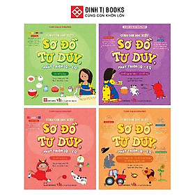 Sách - Cùng Con Học Hiểu Sơ Đồ Tư Duy, Phát Triển IQ - EQ - Cho Trẻ 3 - 9 Tuổi - Đinh Tị Books