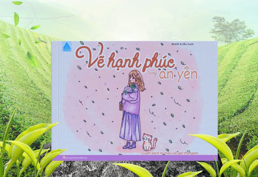 Sách Vẽ Hạnh Phúc Trong An Yên ABBOOKS - Cuốn Sách Tô Màu Lưu Giữ Thời Gian - Coloring Book
