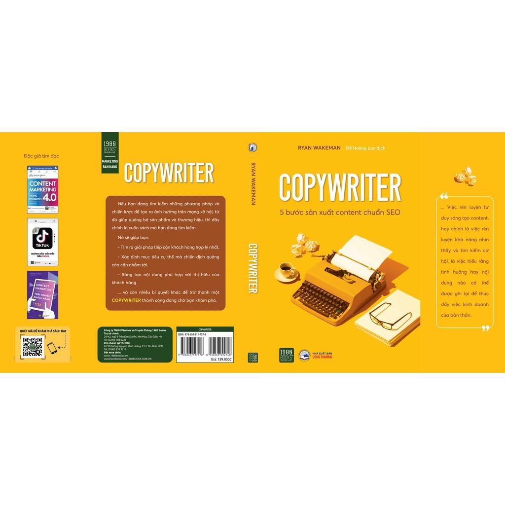 Sách Copywriter 5 Bước Sản Xuất Content Chuẩn SEO - BẢN QUYỀN