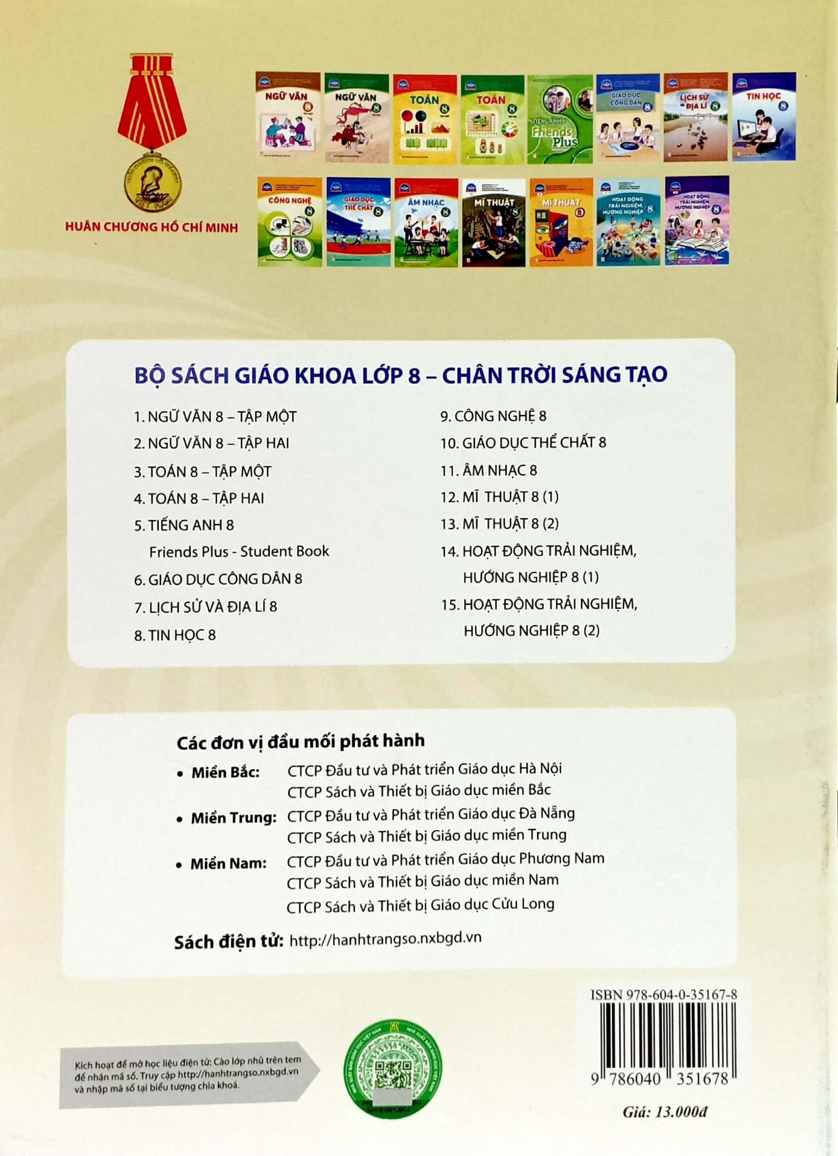 Hoạt Động Trải Nghiệm, Hướng Nghiệp 8 - Bản 2 (Chân Trời Sáng Tạo) (2023)