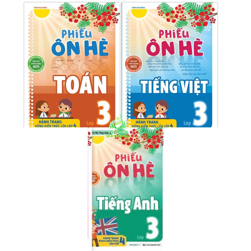 Sách - Phiếu ôn hè Toán Tiếng Việt Tiếng Anh Lớp 1.2.3.4