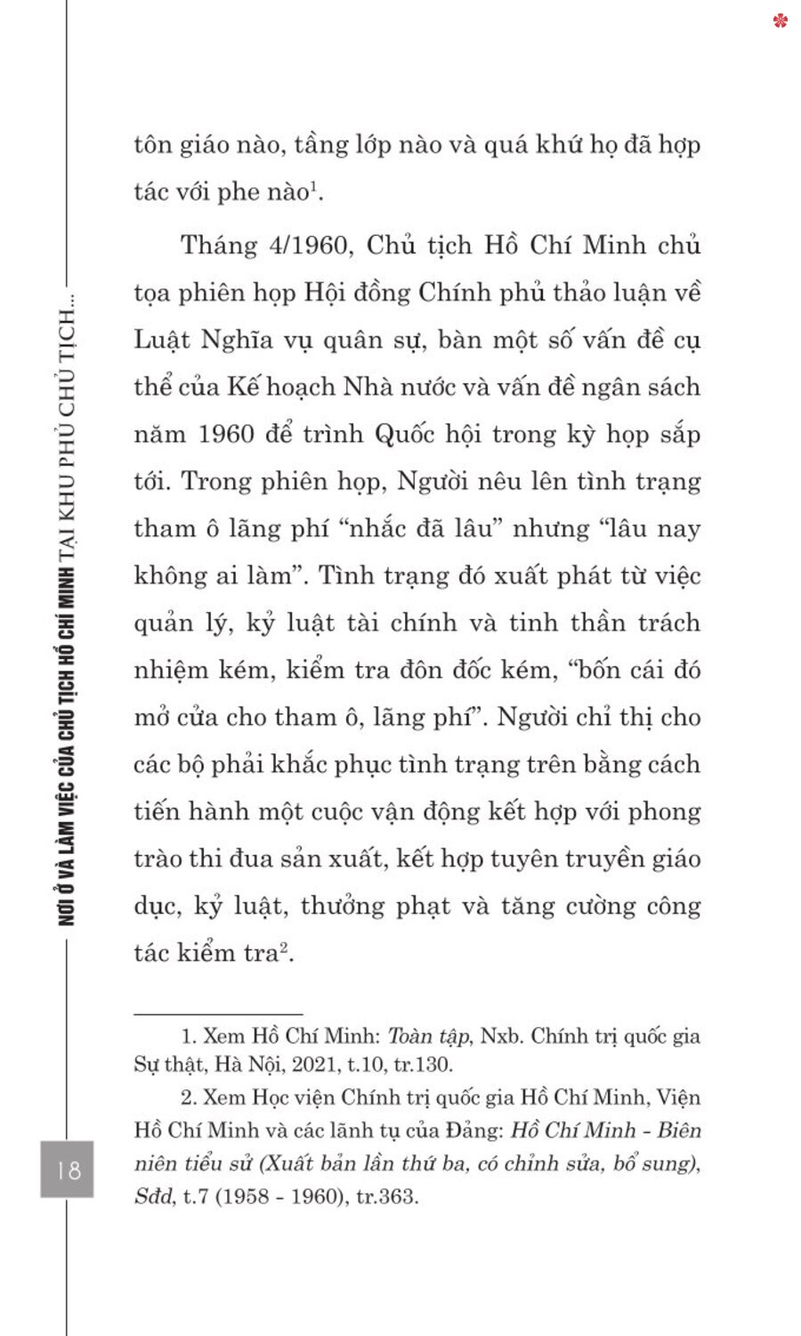 Nơi ở và làm việc của Chủ tịch Hồ Chí Minh tại Khu Phủ Chủ tịch - Hà Nội - bản in 2025