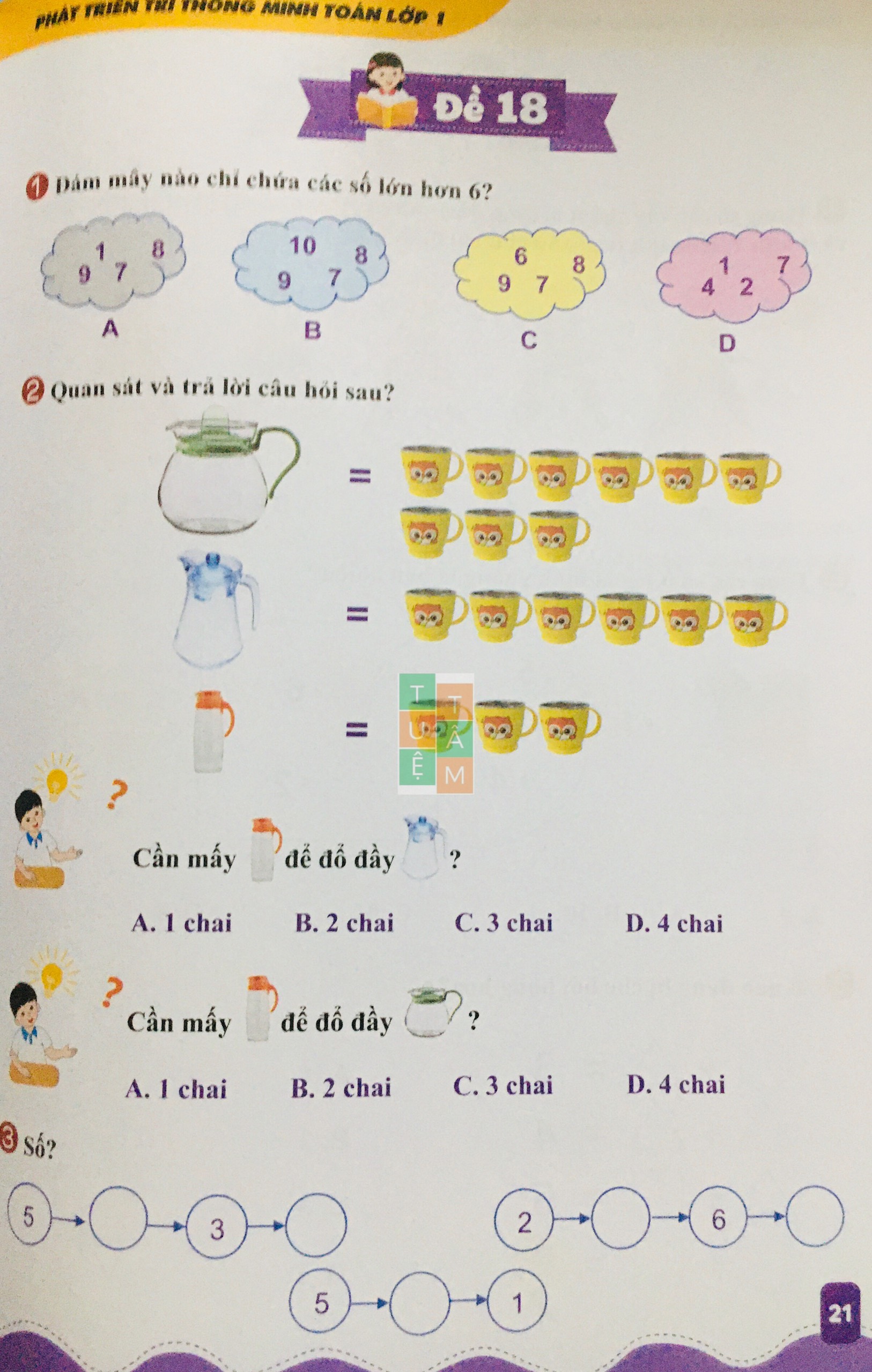 Sách - Phát triển trí thông minh Toán lớp 1