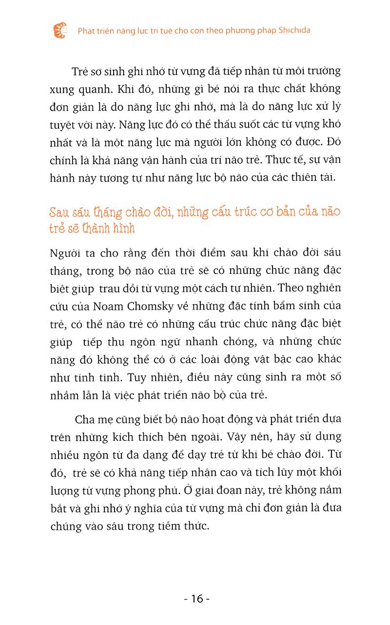 Sách Phát Triển Năng Lực Trí Tuệ Cho Con Theo Phương Pháp Shichida (Dành Cho Trẻ Dưới 7 Tuổi)