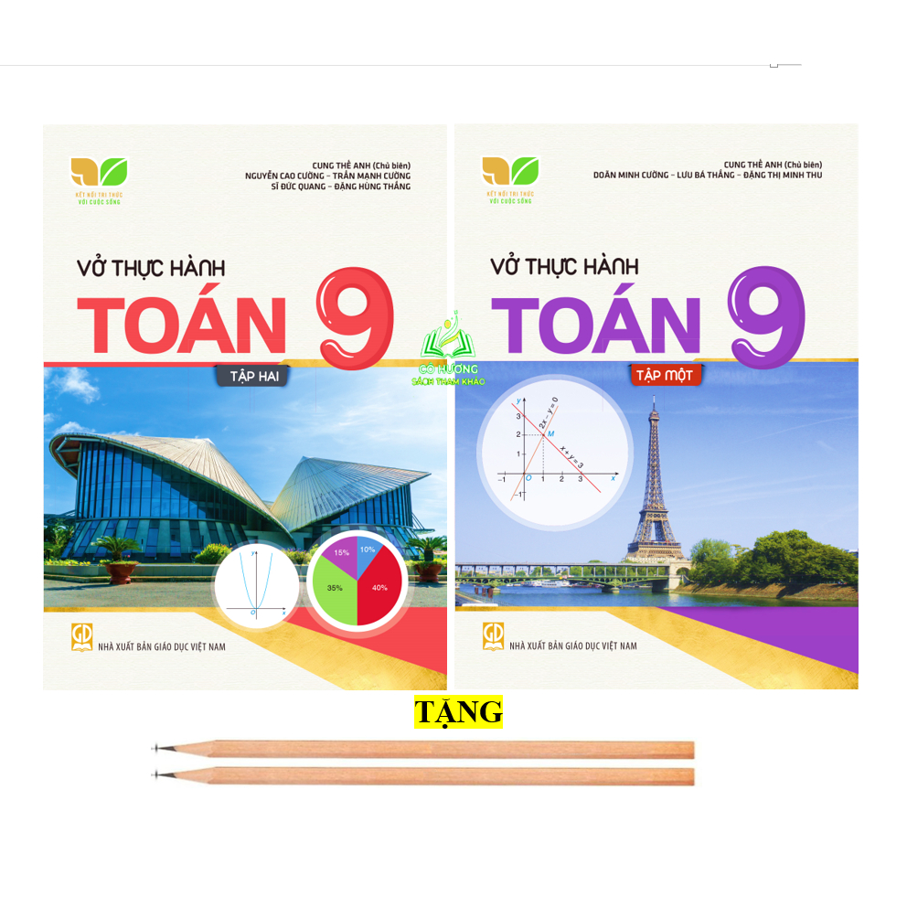Sách - Combo Vở thực hành Toán + Ngữ Văn 9 Tập 1+2 (Kết nối tri thức với cuộc sống)
