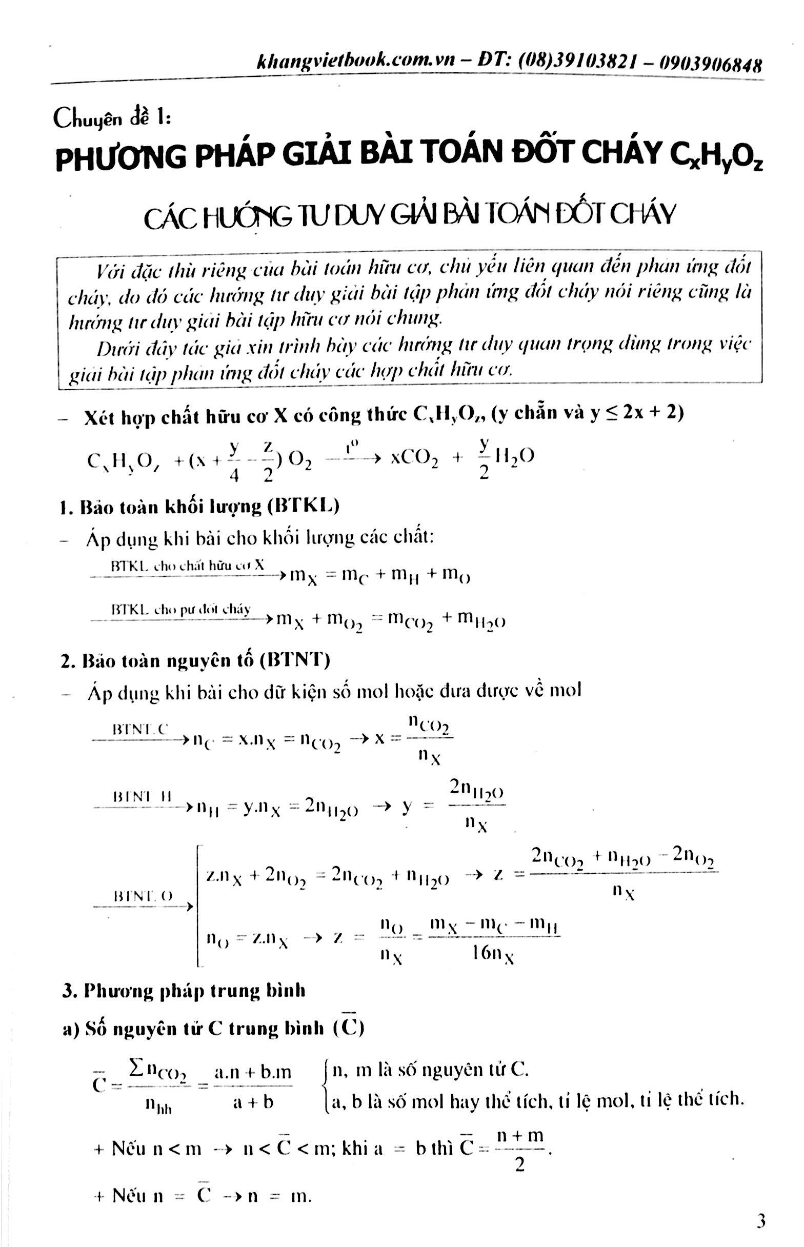 Chinh Phục điểm 8, 9, 10 Hóa Học - Quyển 2: Hữu Cơ