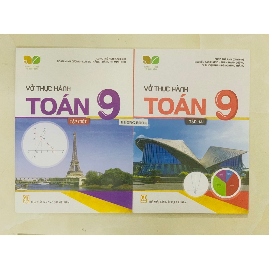 Sách - Combo Vở thực hành Toán + Ngữ Văn 9 Tập 1+2 (Kết nối tri thức với cuộc sống)