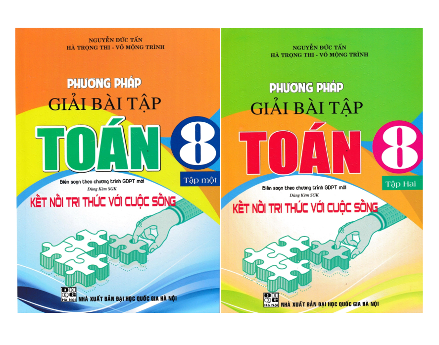 Sách - Combo Phương Pháp Giải Bài Tập Toán 8 - Tập 1 + 2 (Dùng Kèm SGK Kết Nối Tri Thức với Cuộc Sống)