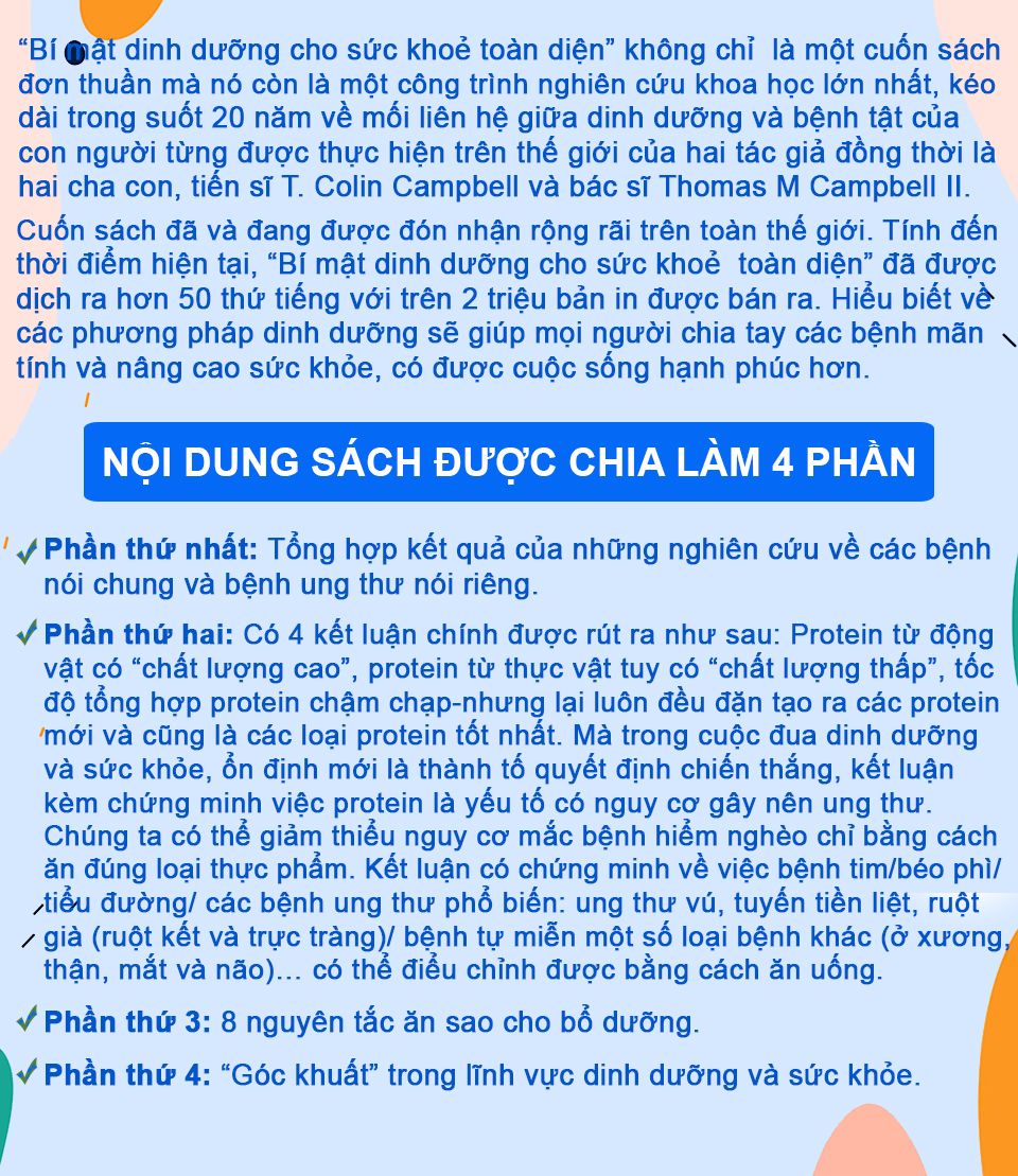 Combo 2 cuốn Bí mật dinh dưỡng (TB) + Toàn cảnh dinh dưỡng (TB)