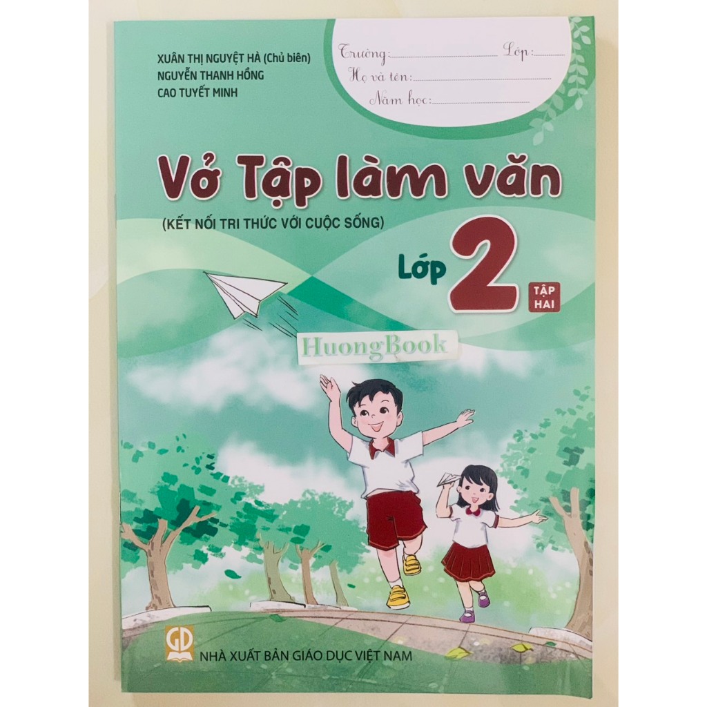 Sách - Combo Vở tập làm văn lớp 2 tập 1+2 (Kết nối tri thức với cuộc sống) - HA