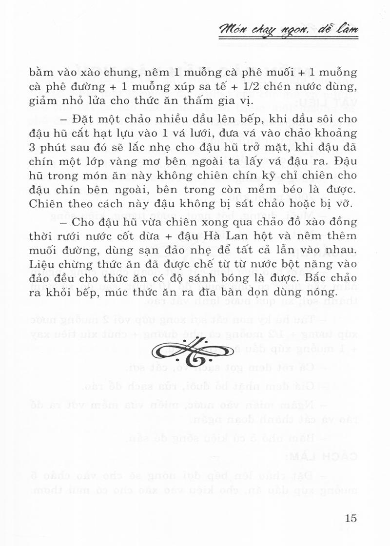 Món Chay Ngon, Dễ Làm (Tái Bản 2014)