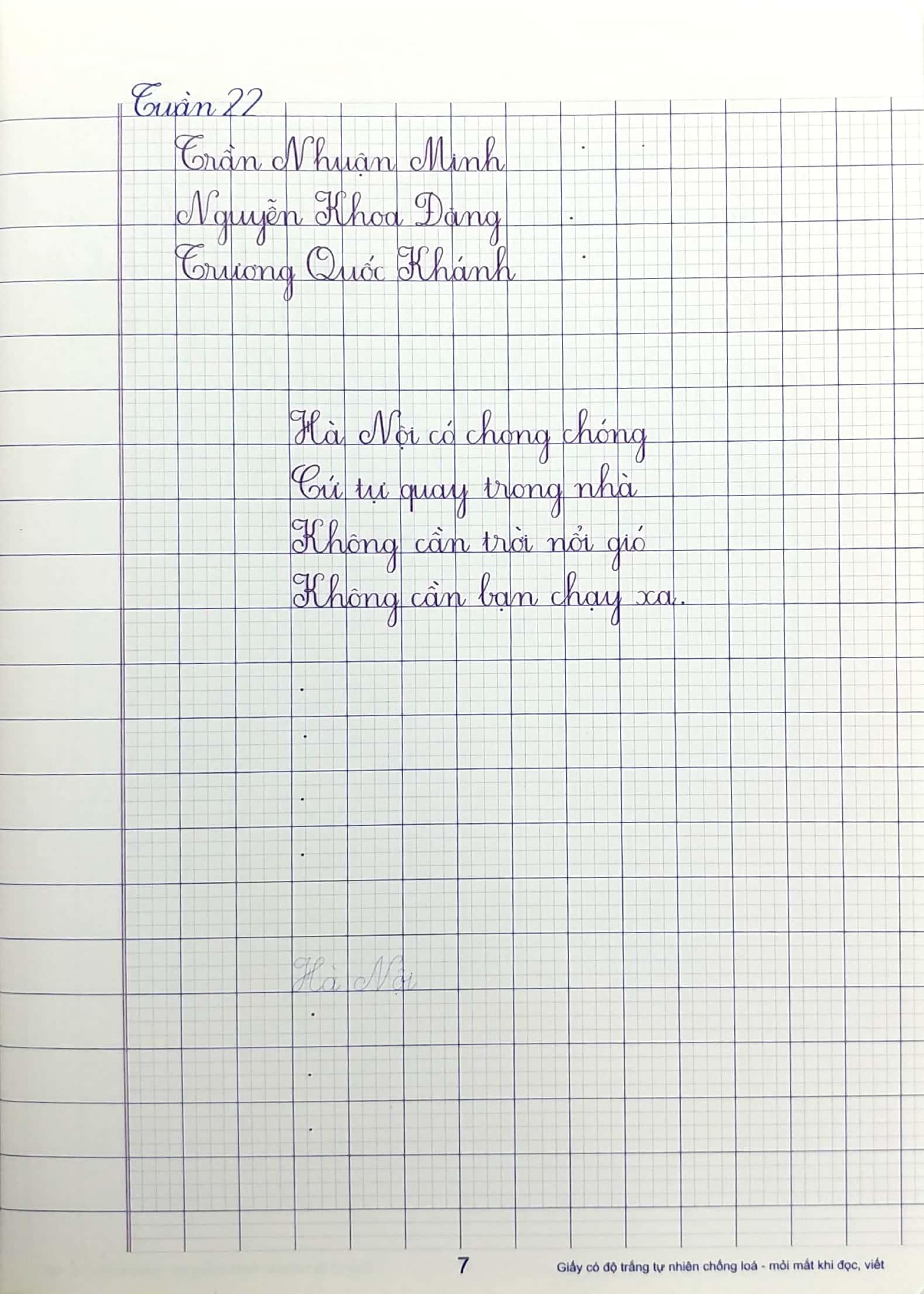 Vở Ô Li Có Mẫu Chữ 5 - Tập 2